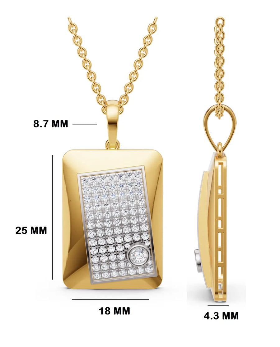 Apex Geometric Pendant For Men