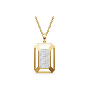 Vanguard Emerald Frame Pendant For Men