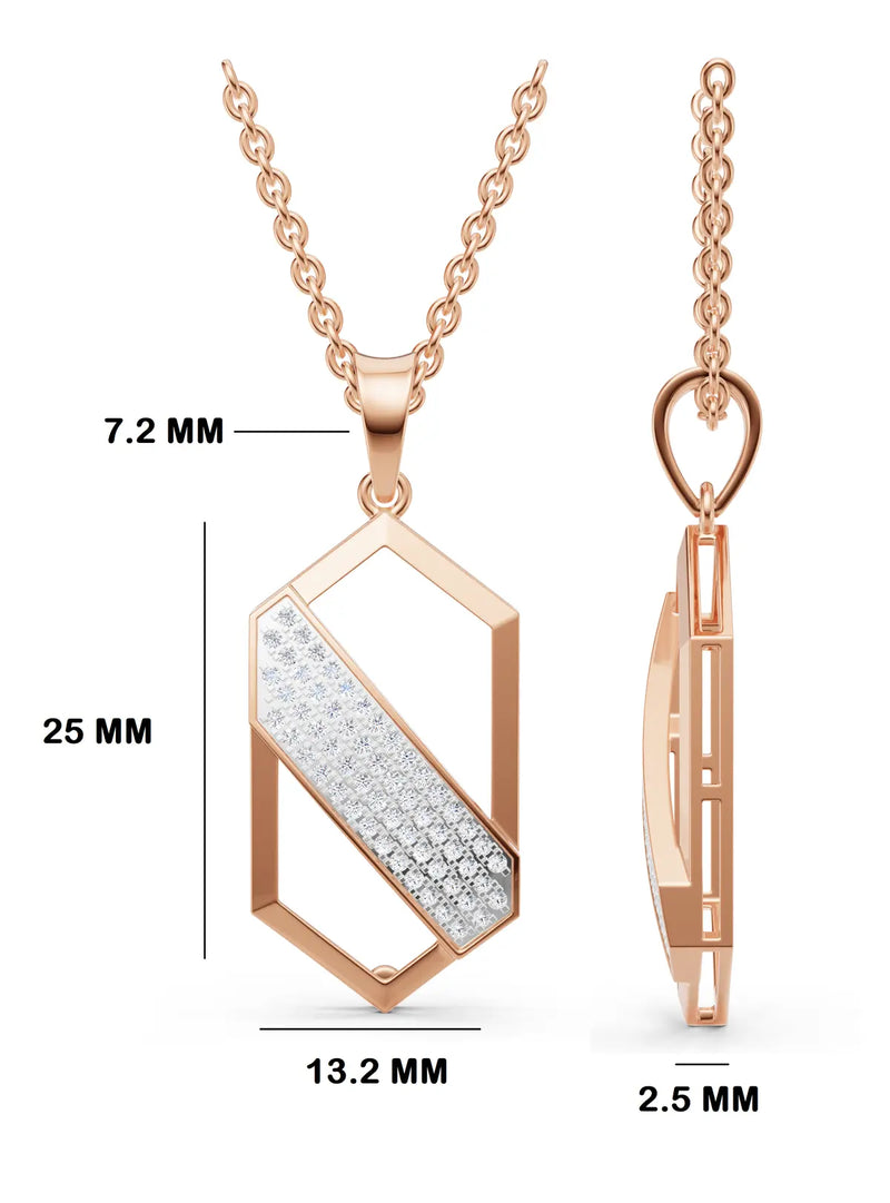 Vector Cut Pendant For Men