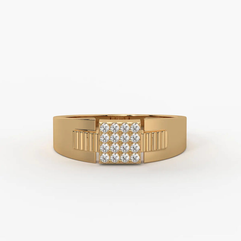 Rivex Gridlock Diamond Ring for Men
