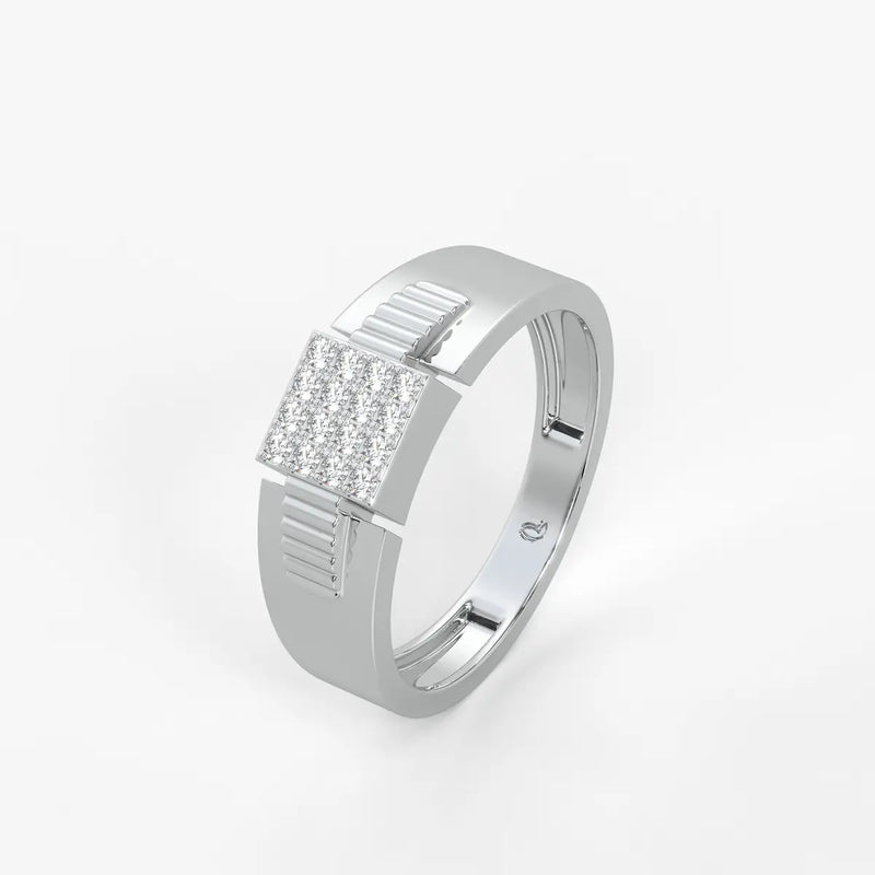 Rivex Gridlock Diamond Ring for Men