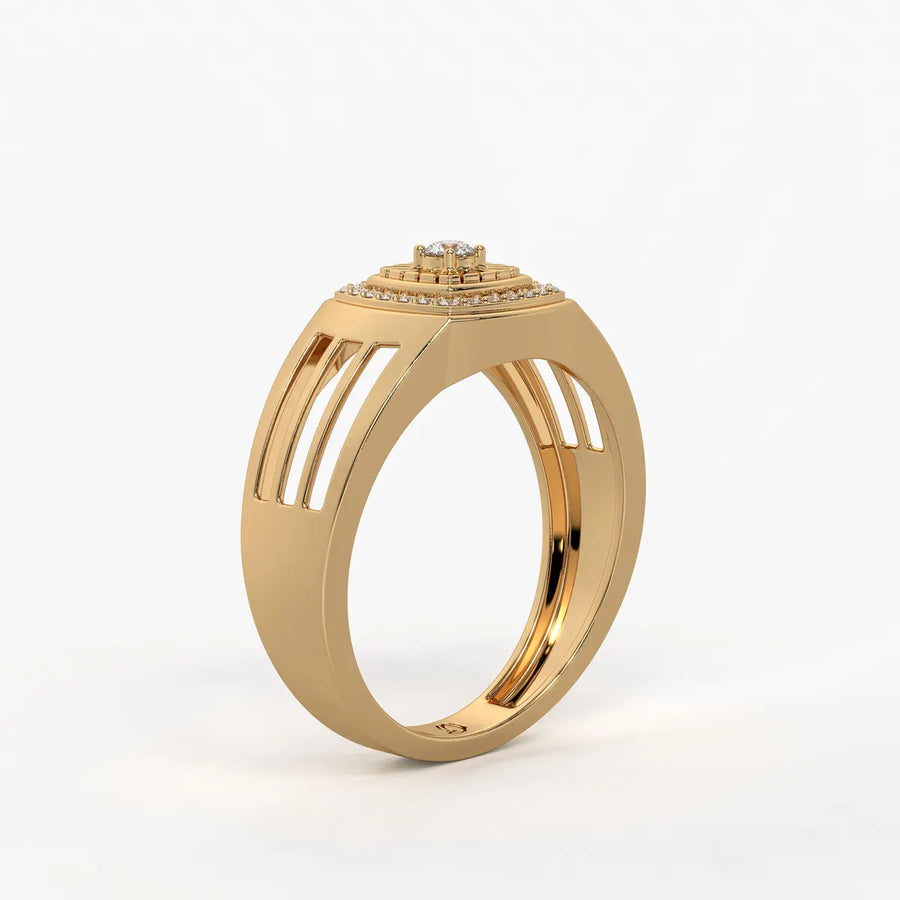 Solvex Radiant Core Diamond Ring for Men