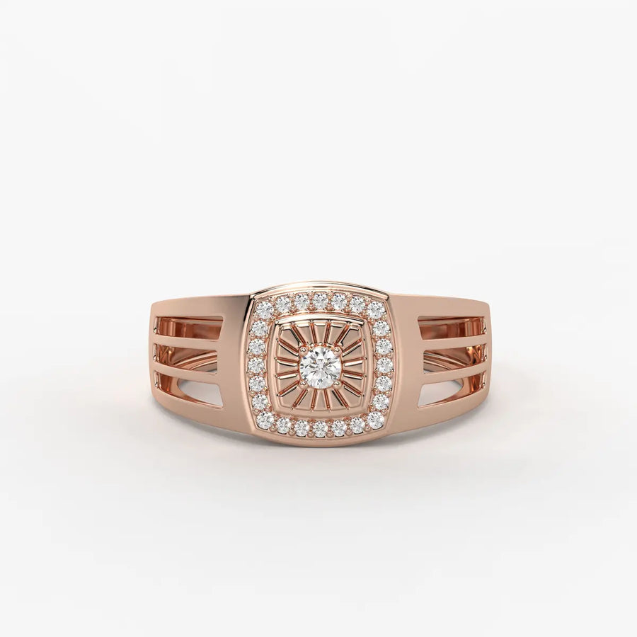 Solvex Radiant Core Diamond Ring for Men