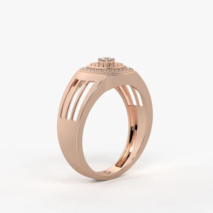 Solvex Radiant Core Diamond Ring for Men