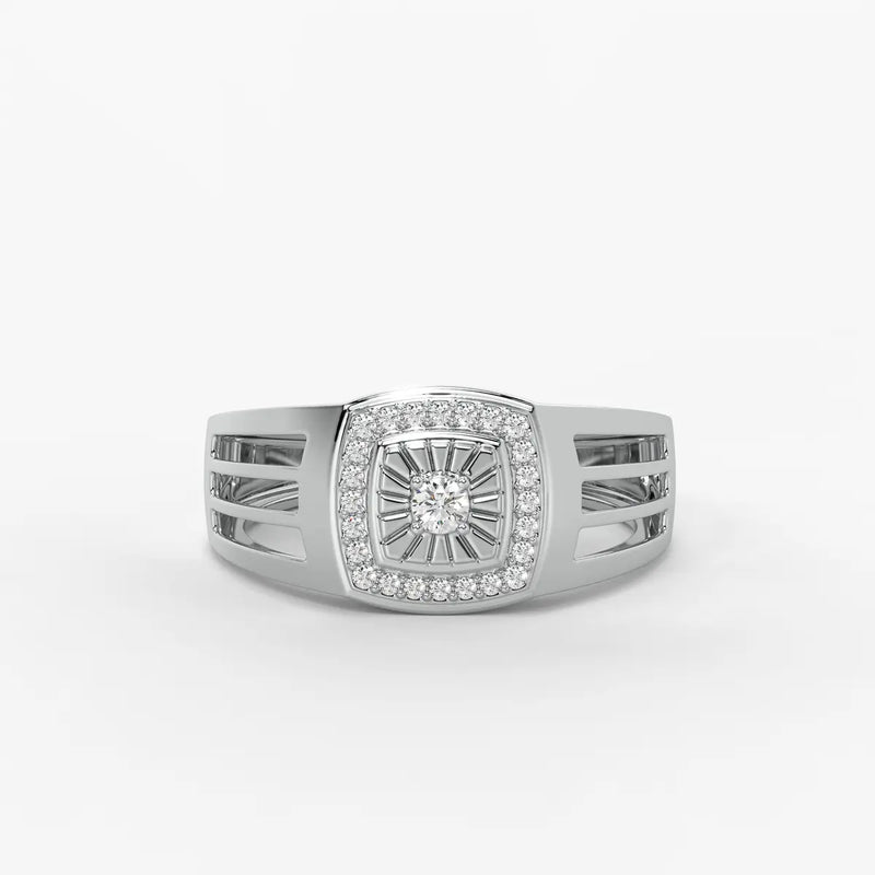 Solvex Radiant Core Diamond Ring for Men
