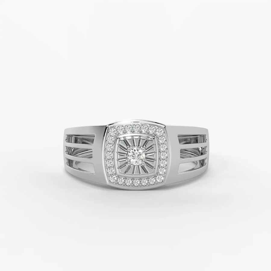 Solvex Radiant Core Diamond Ring for Men
