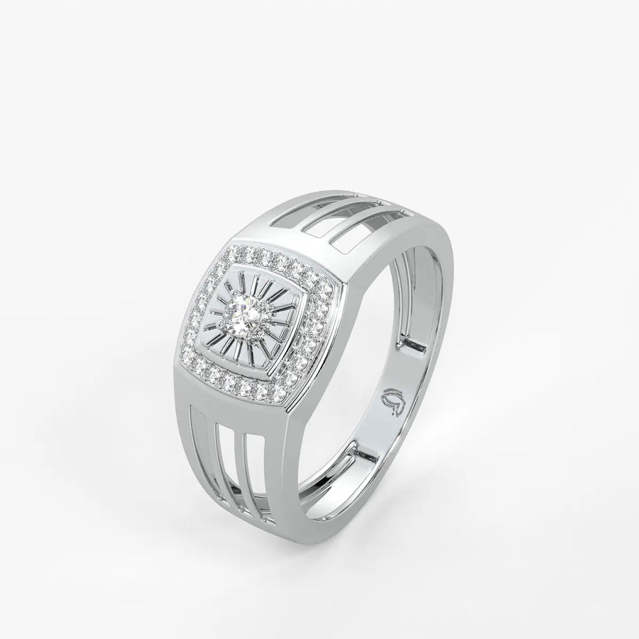Solvex Radiant Core Diamond Ring for Men