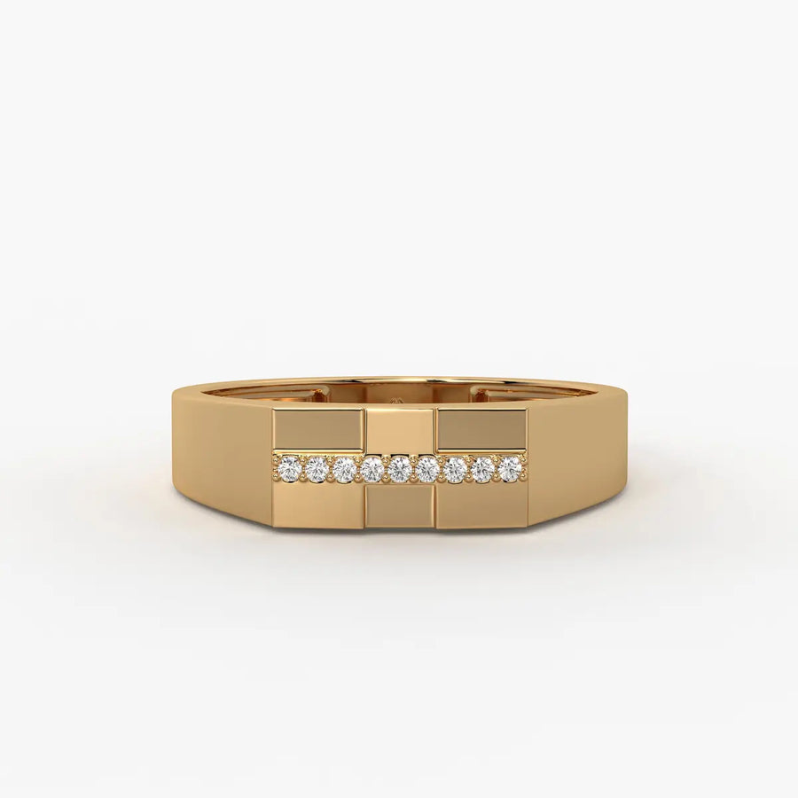 Stravox Linea Diamond Ring for Men