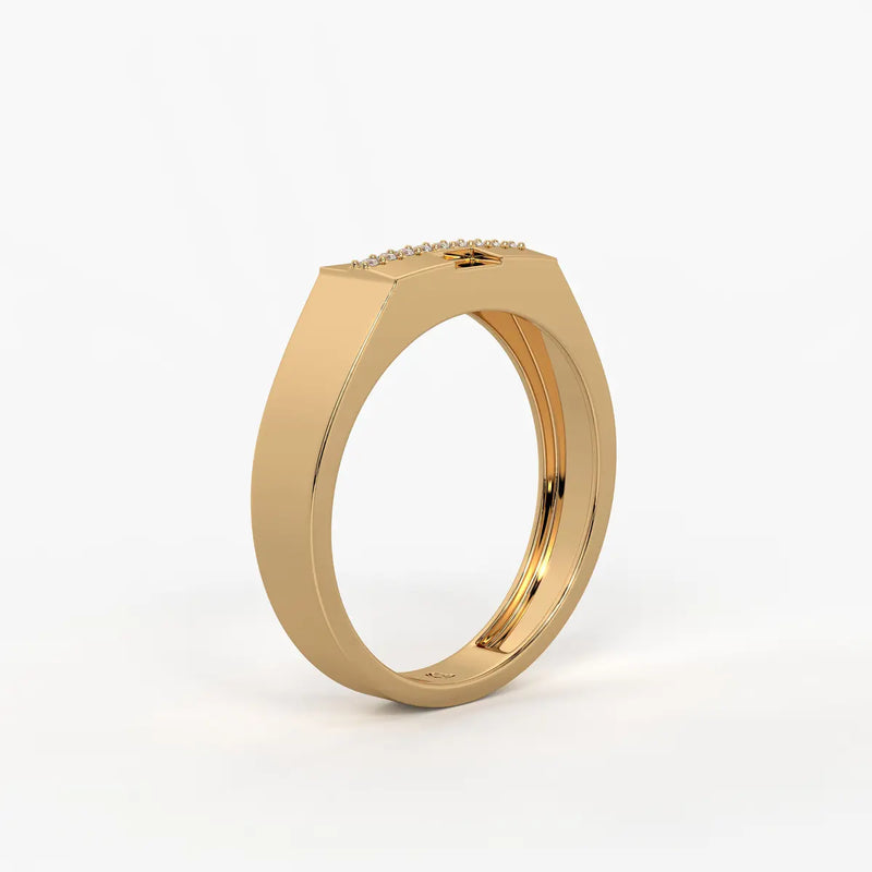 Stravox Linea Diamond Ring for Men