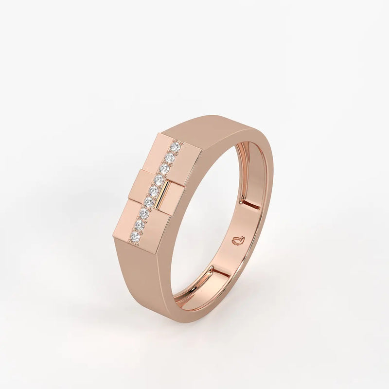 Stravox Linea Diamond Ring for Men