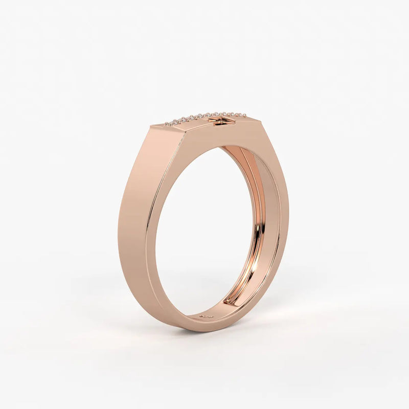 Stravox Linea Diamond Ring for Men
