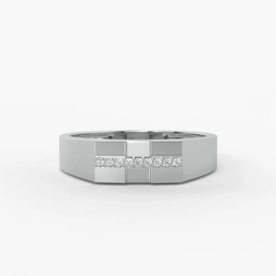 Stravox Linea Diamond Ring for Men