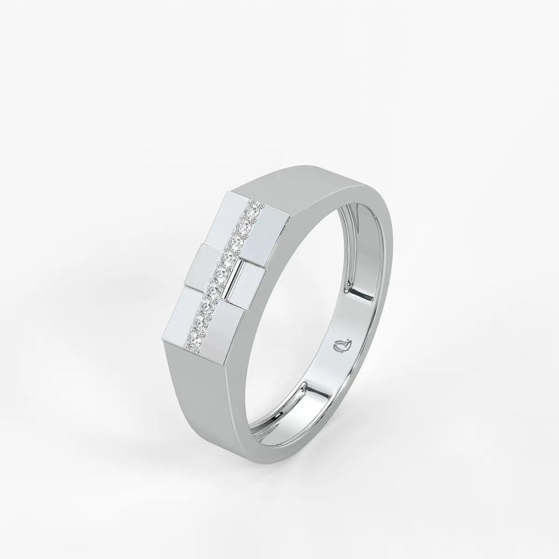 Stravox Linea Diamond Ring for Men