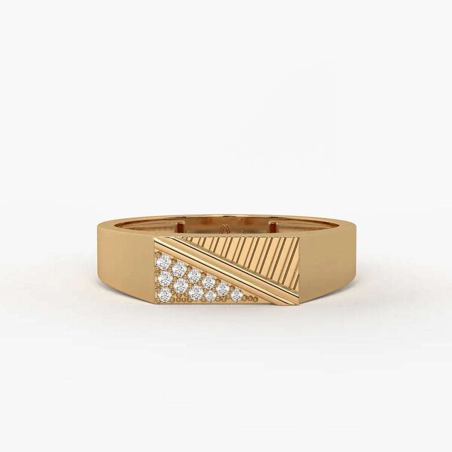 Triavex Edge Diamond Ring for Men
