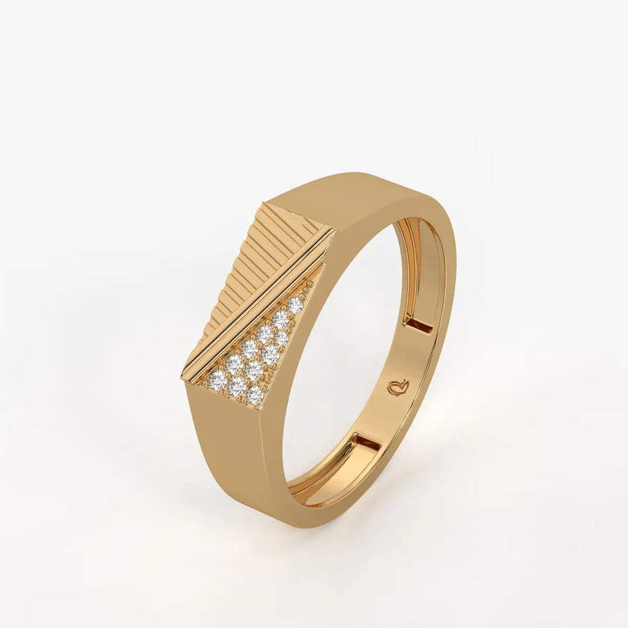 Triavex Edge Diamond Ring for Men