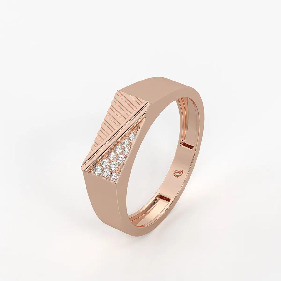 Triavex Edge Diamond Ring for Men