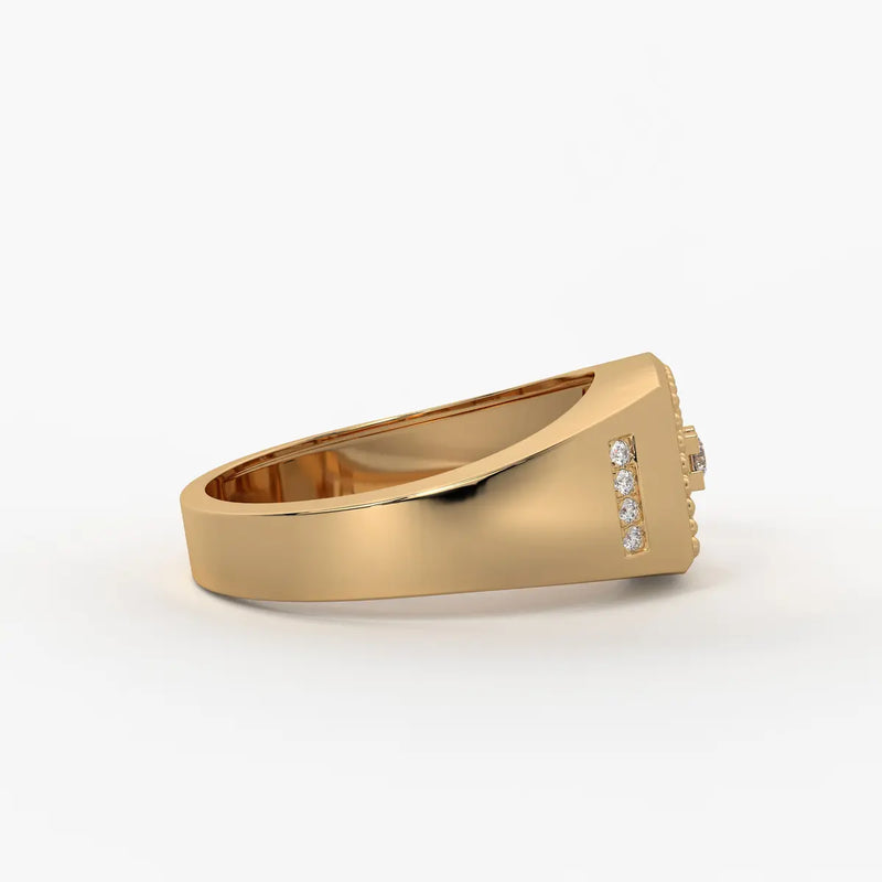 Imperion Grid Diamond Ring for Men