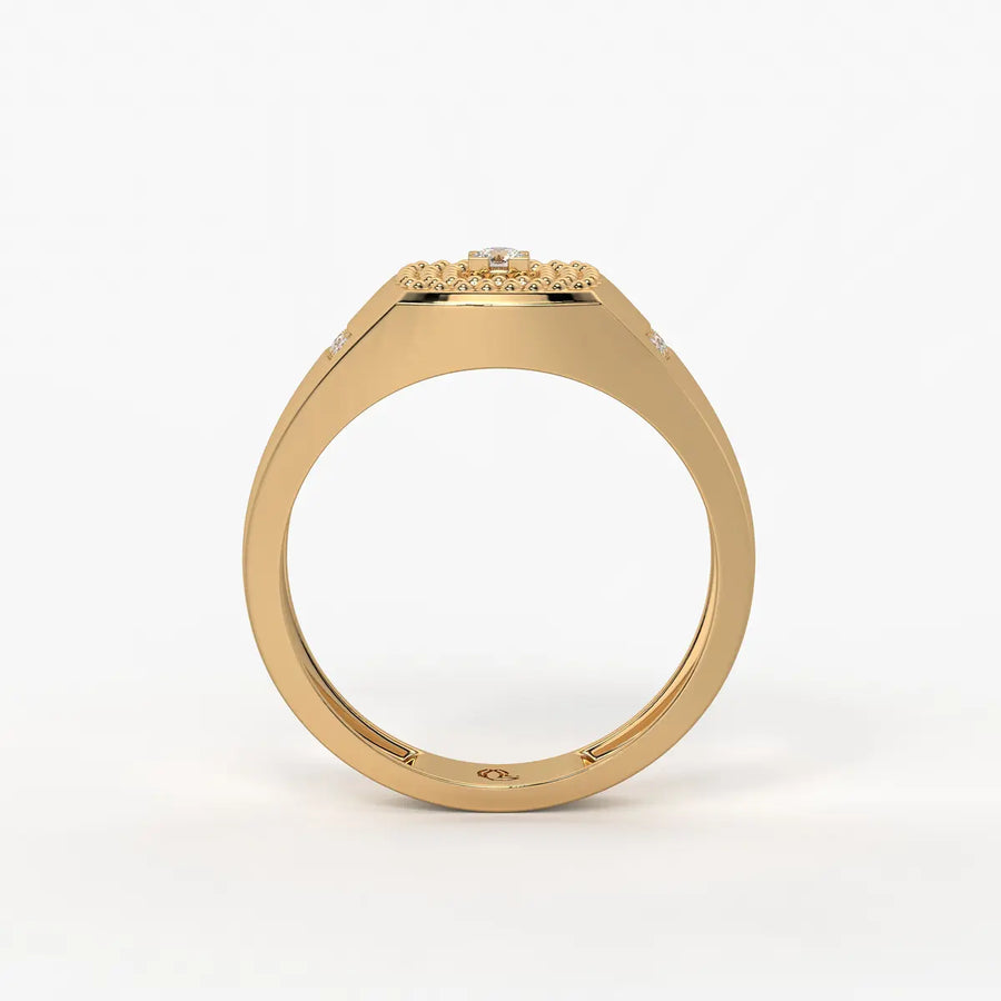 Imperion Grid Diamond Ring for Men