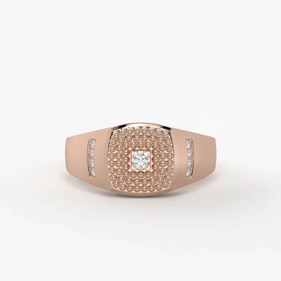 Imperion Grid Diamond Ring for Men