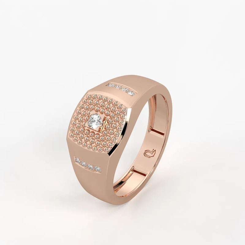 Imperion Grid Diamond Ring for Men