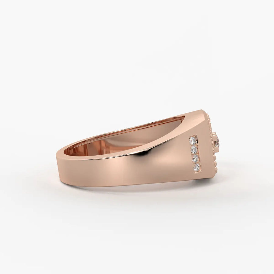 Imperion Grid Diamond Ring for Men