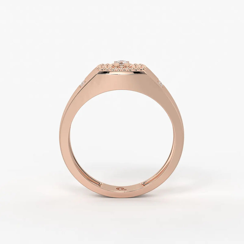 Imperion Grid Diamond Ring for Men