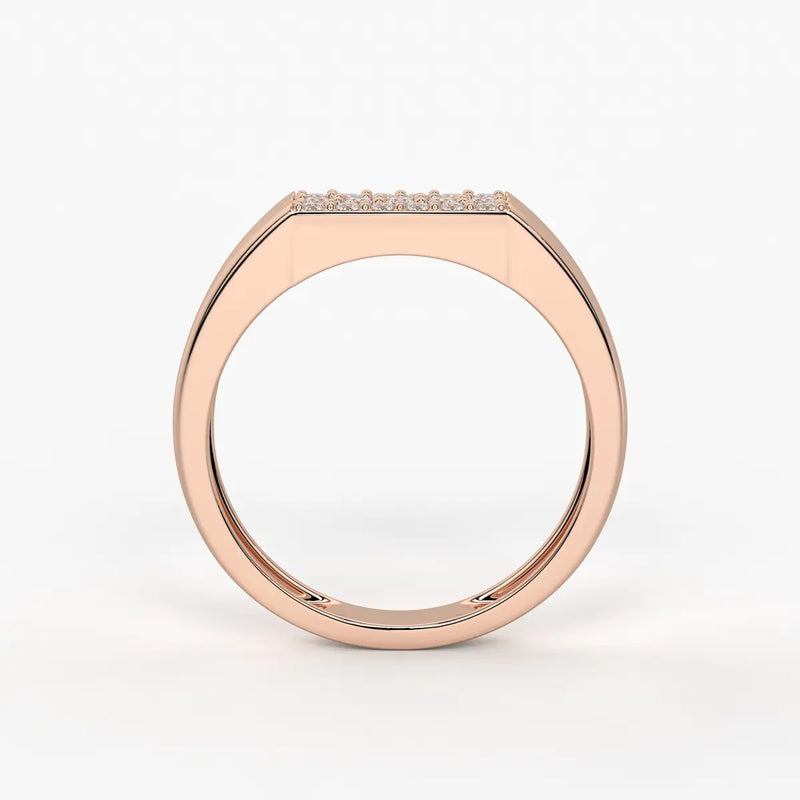Pavé Panel Statement Ring for Men