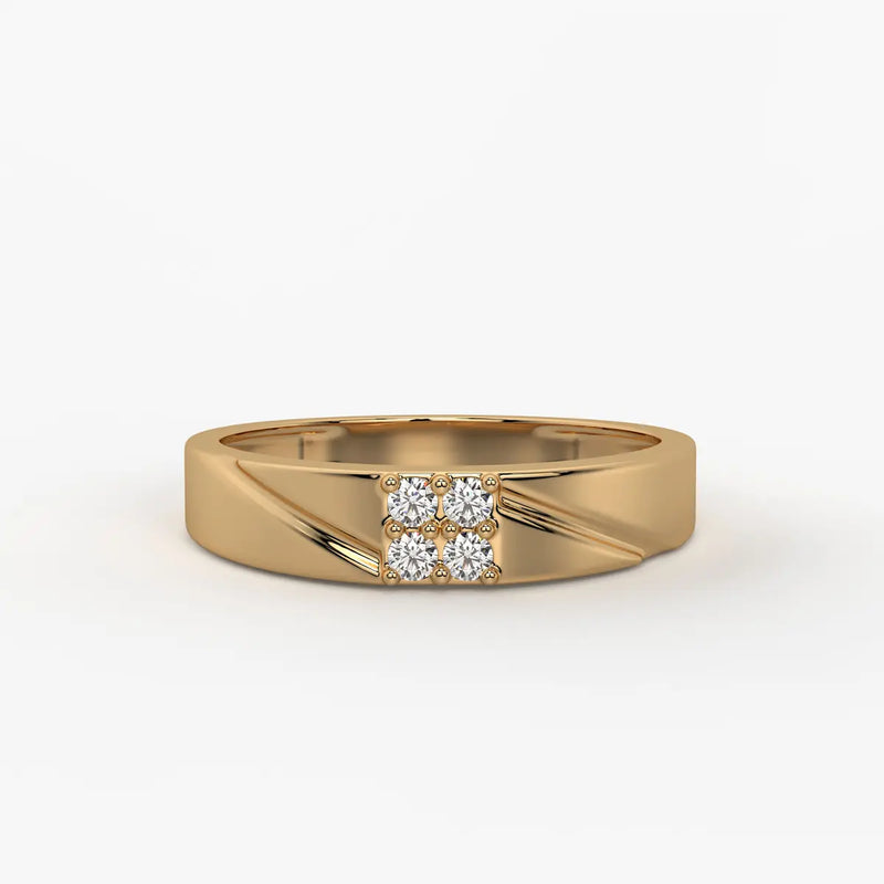 Quad Spark Accent Ring for Men