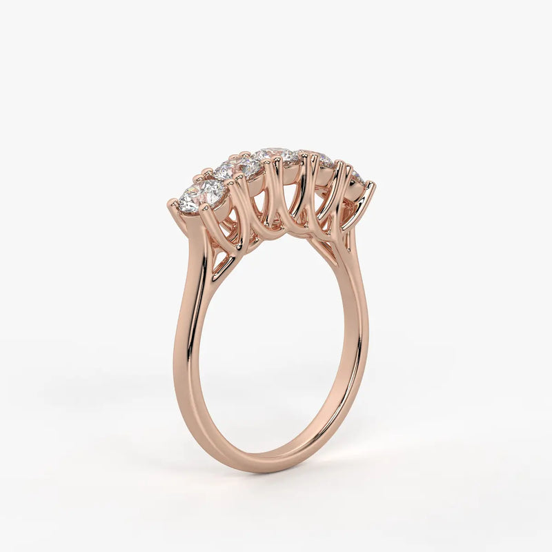 Mooncrest Diamond Arc Ring