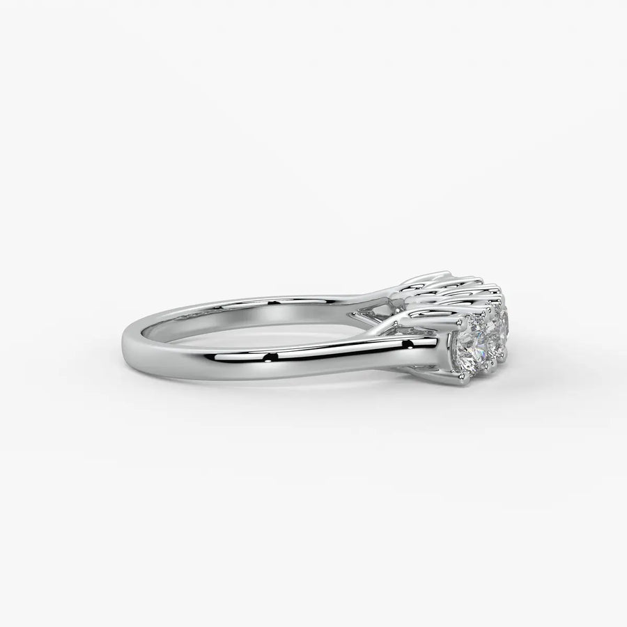 Mooncrest Diamond Arc Ring