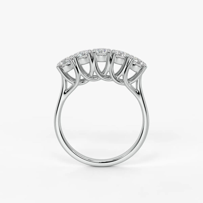 Mooncrest Diamond Arc Ring
