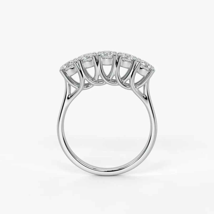 Mooncrest Diamond Arc Ring