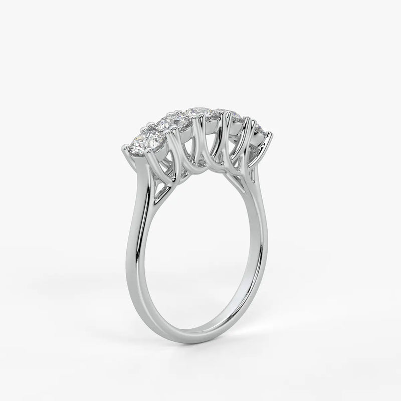 Mooncrest Diamond Arc Ring