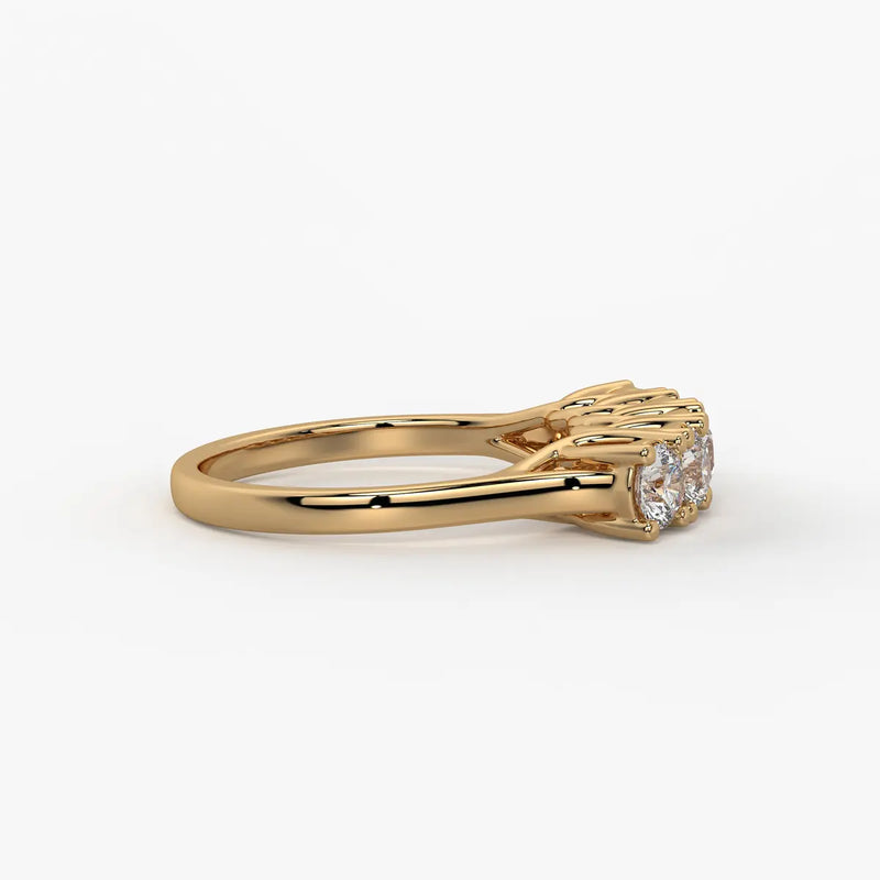 Mooncrest Diamond Arc Ring