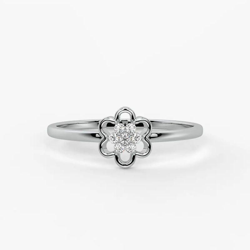 Bloom Cluster Classic Ladies Ring