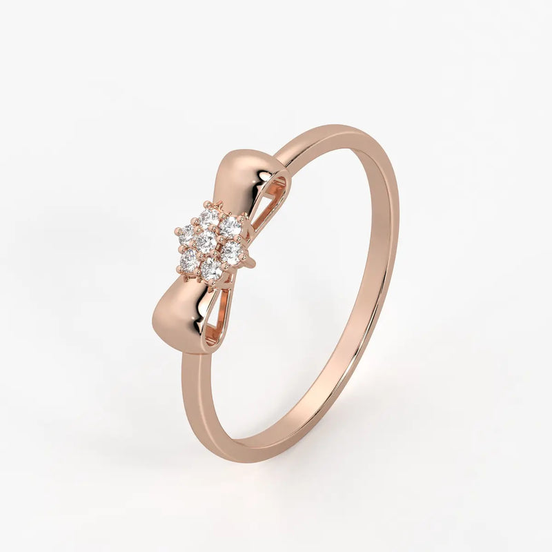 Ribbon Cluster Elegant Ladies Ring