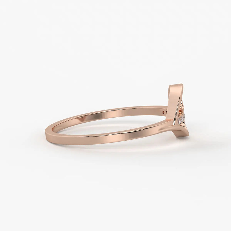 Open Heart Modern Ladies Ring