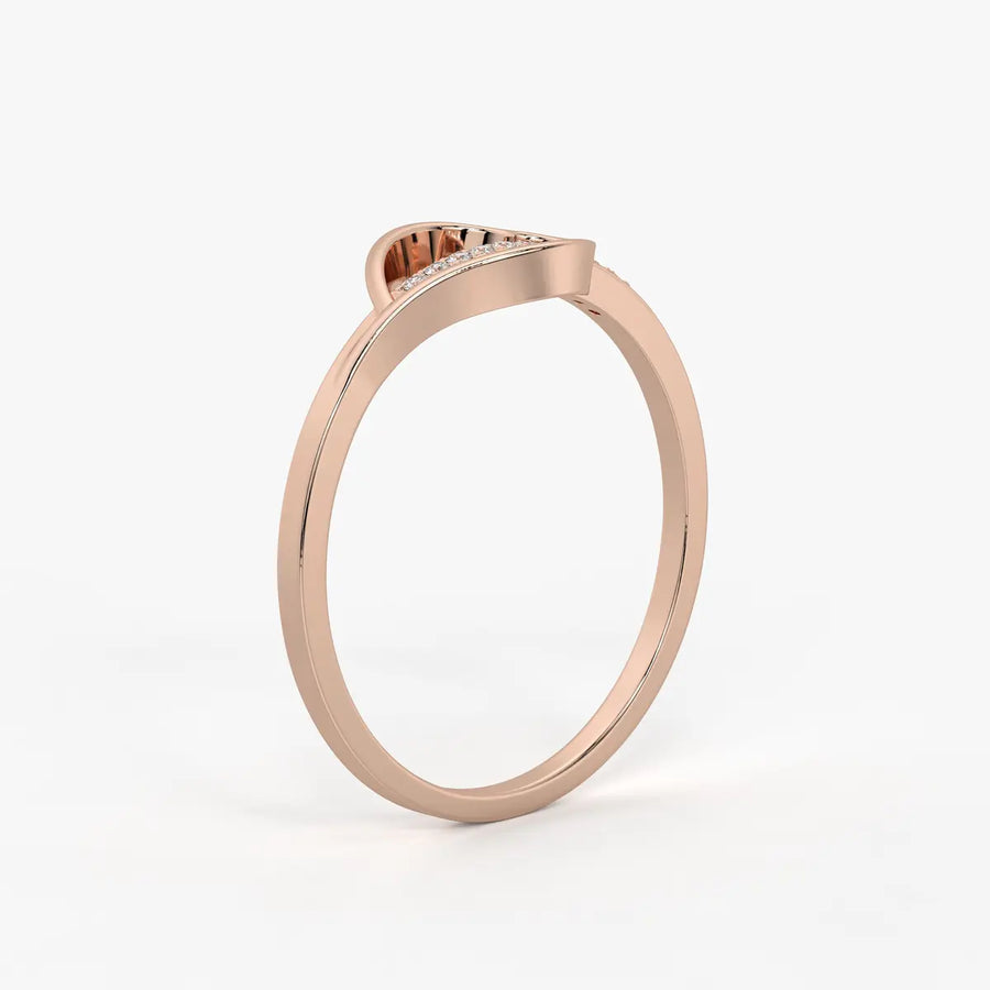 Open Heart Modern Ladies Ring