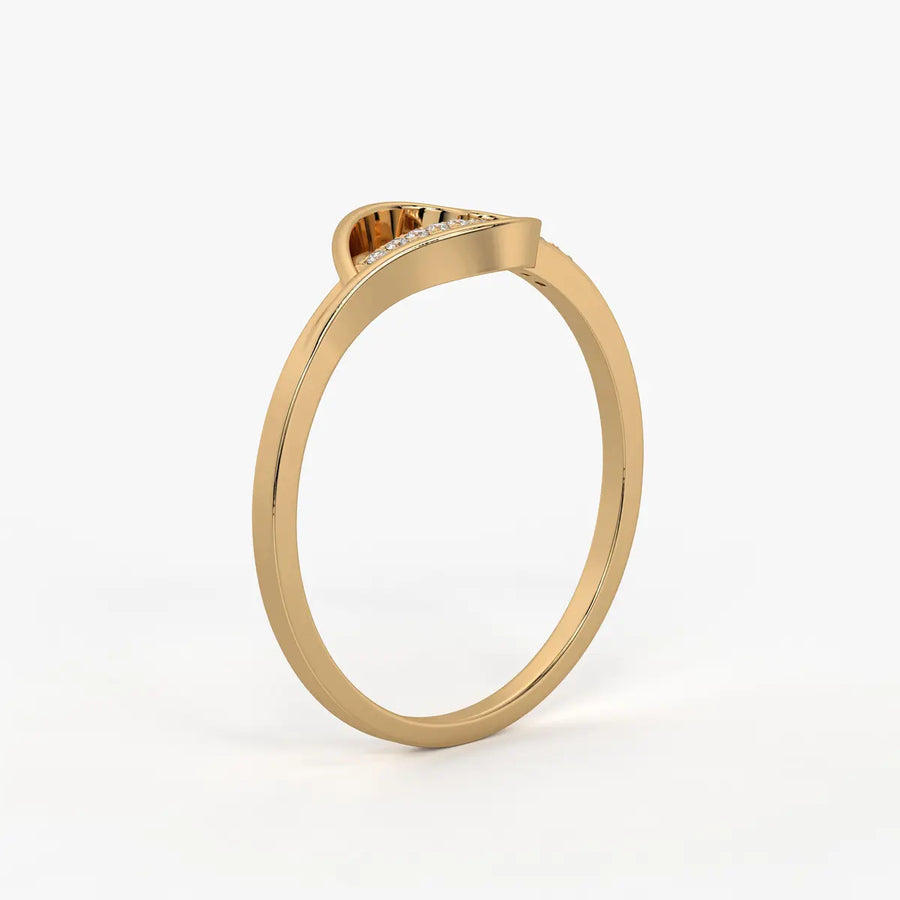 Open Heart Modern Ladies Ring