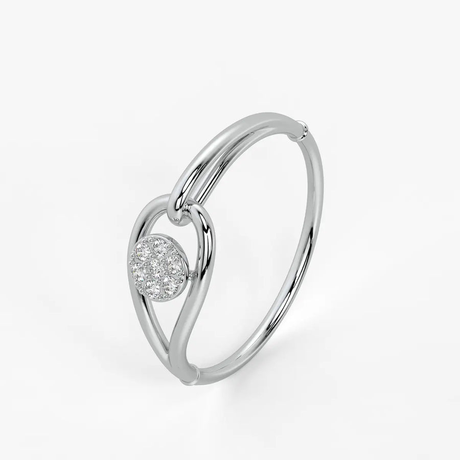 Circle Cluster Contemporary Ladies Ring
