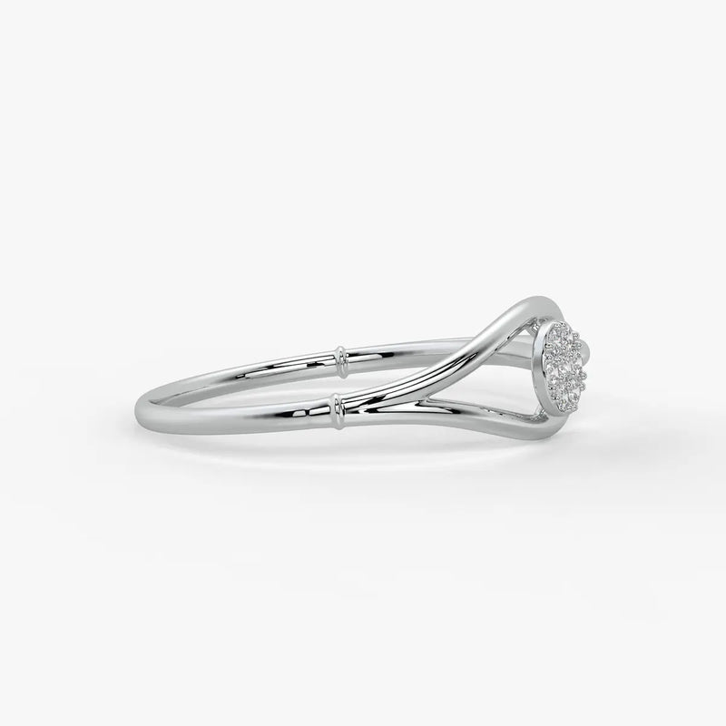 Circle Cluster Contemporary Ladies Ring