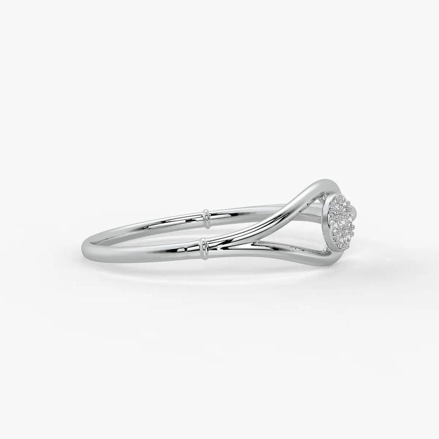 Circle Cluster Contemporary Ladies Ring