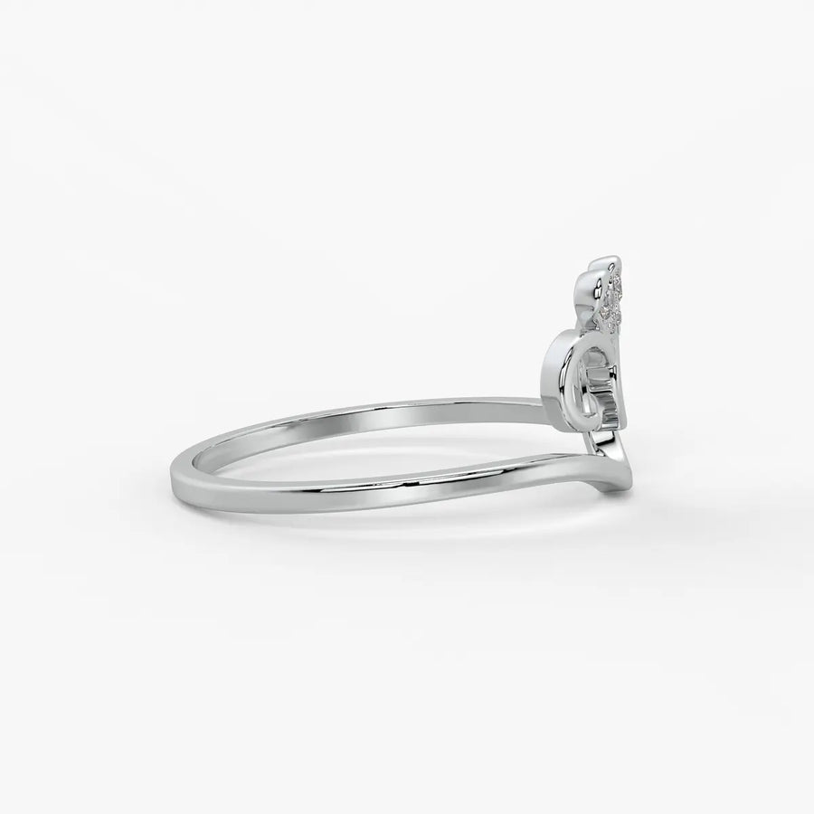 Swirl Heart Chic Ladies Ring