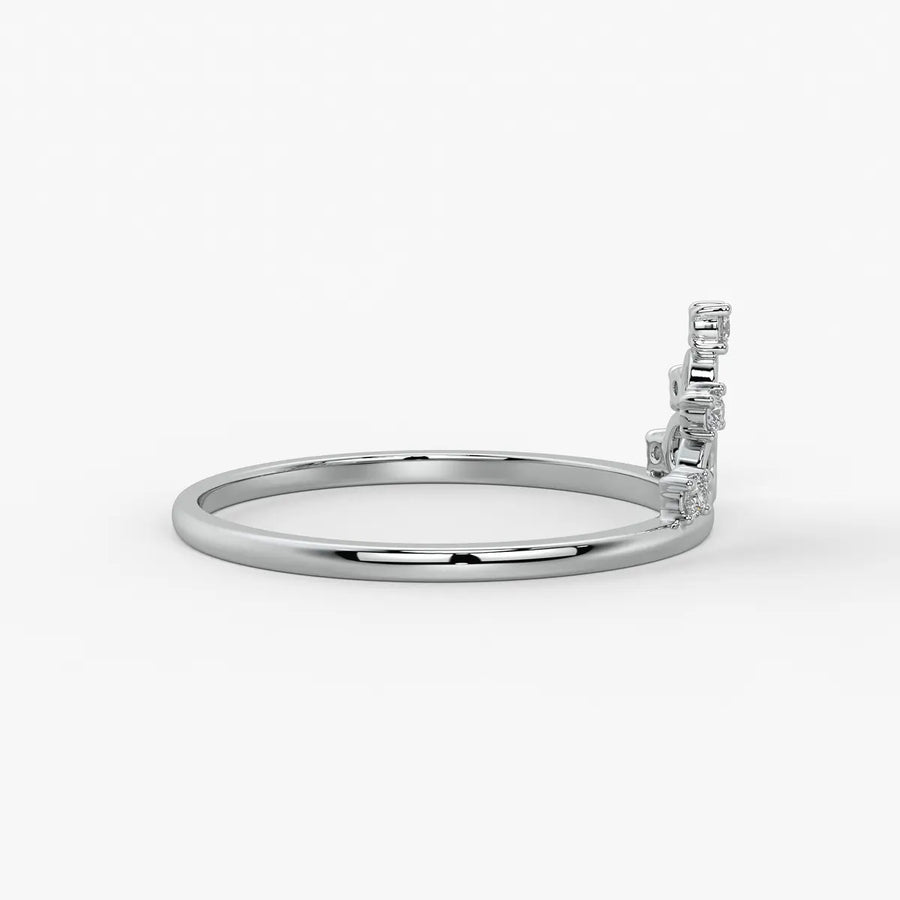 Crown Scroll Classic Ladies Ring