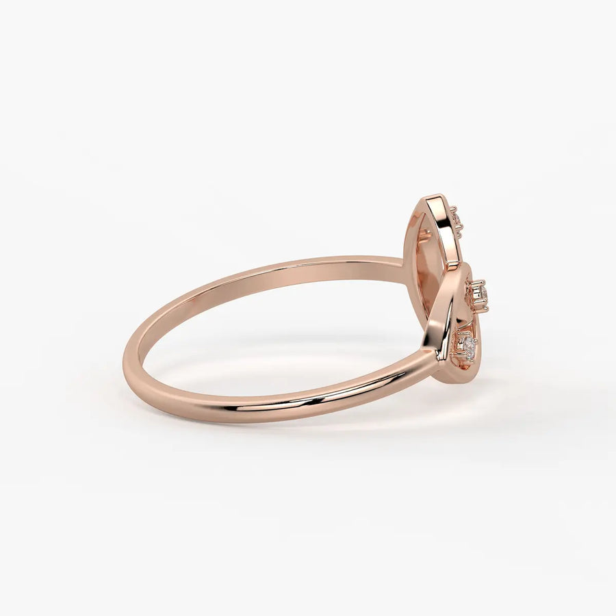 Linked Loop Modern Ladies Ring