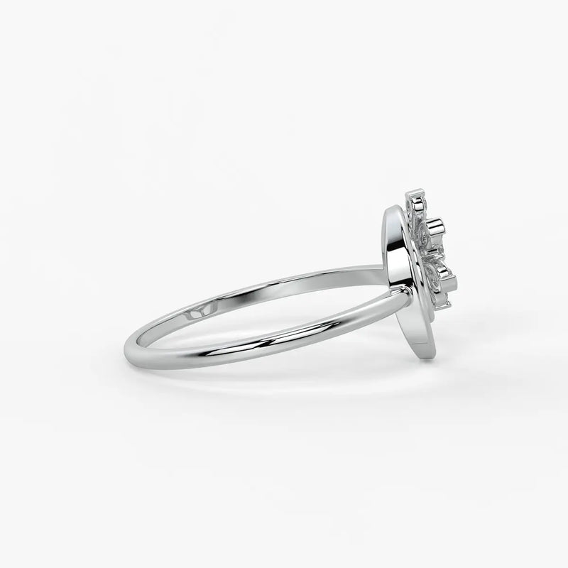 Bloom Spiral Diamond Ring