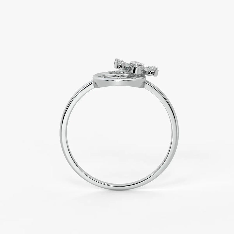 Bloom Spiral Diamond Ring