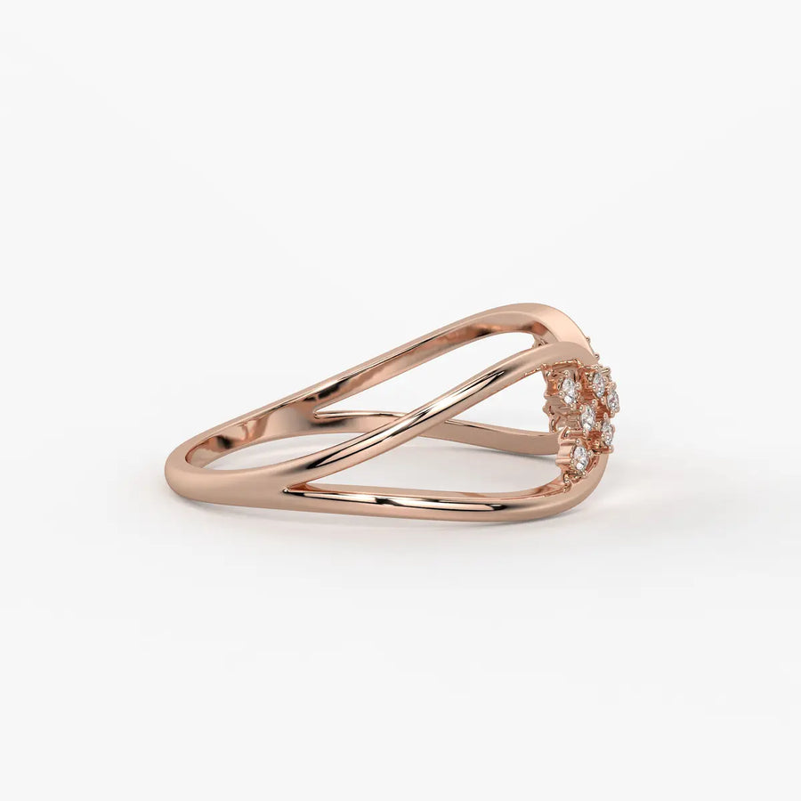 Infinity Cluster Elegant Ladies Ring