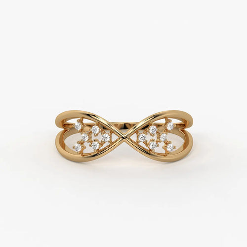 Infinity Cluster Elegant Ladies Ring