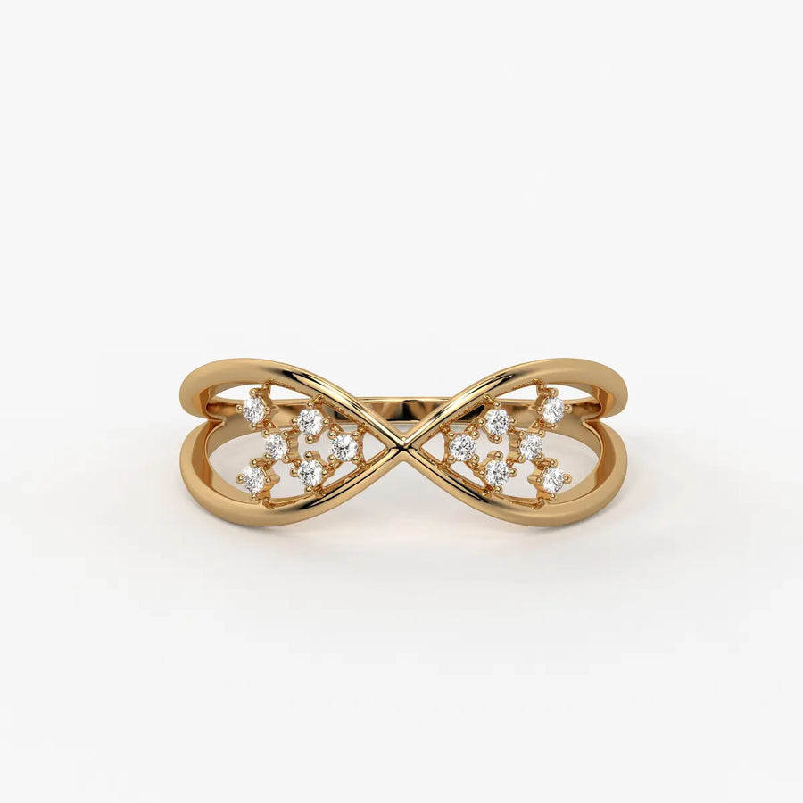 Infinity Cluster Elegant Ladies Ring